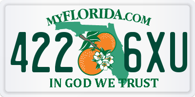 FL license plate 4226XU