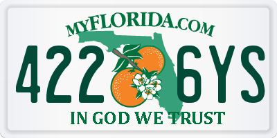 FL license plate 4226YS