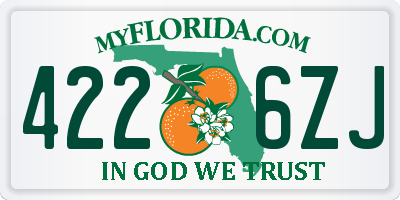 FL license plate 4226ZJ