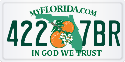 FL license plate 4227BR