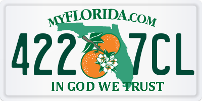 FL license plate 4227CL