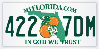 FL license plate 4227DM
