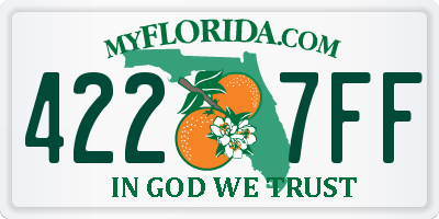 FL license plate 4227FF