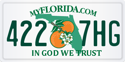 FL license plate 4227HG