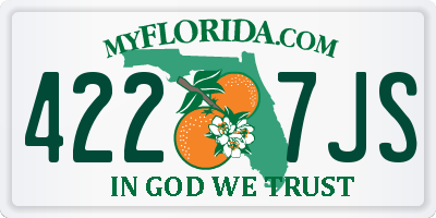 FL license plate 4227JS