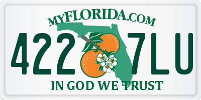 FL license plate 4227LU