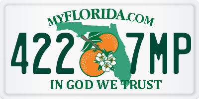 FL license plate 4227MP