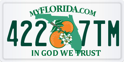 FL license plate 4227TM