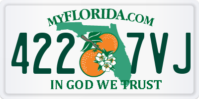 FL license plate 4227VJ