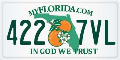 FL license plate 4227VL