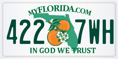 FL license plate 4227WH
