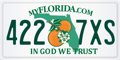 FL license plate 4227XS