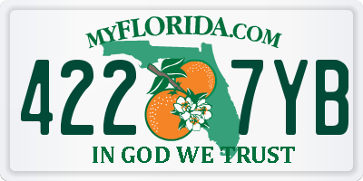 FL license plate 4227YB
