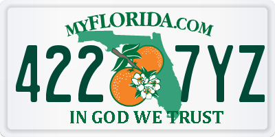 FL license plate 4227YZ