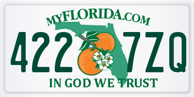 FL license plate 4227ZQ