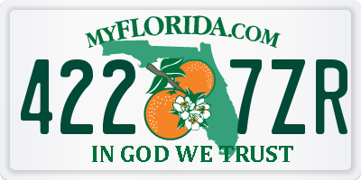 FL license plate 4227ZR