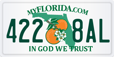 FL license plate 4228AL