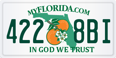FL license plate 4228BI
