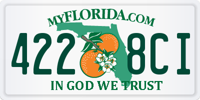 FL license plate 4228CI
