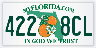FL license plate 4228CL