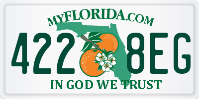 FL license plate 4228EG