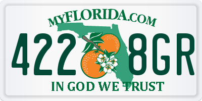 FL license plate 4228GR