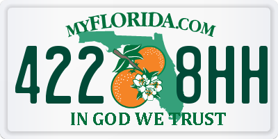 FL license plate 4228HH
