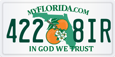 FL license plate 4228IR
