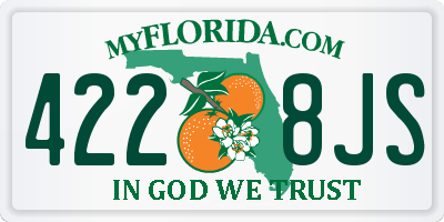FL license plate 4228JS