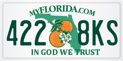 FL license plate 4228KS