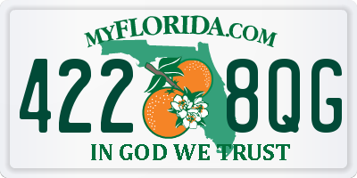 FL license plate 4228QG