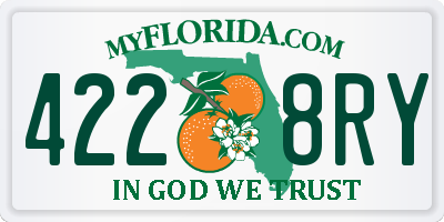 FL license plate 4228RY