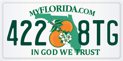 FL license plate 4228TG