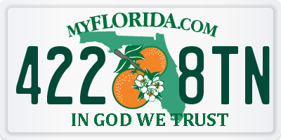 FL license plate 4228TN