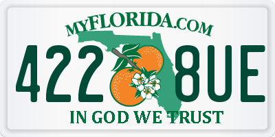FL license plate 4228UE