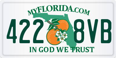 FL license plate 4228VB