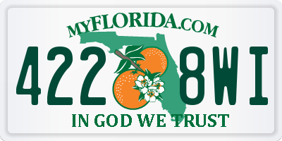 FL license plate 4228WI