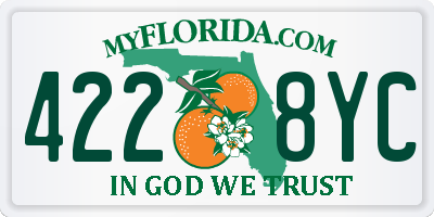 FL license plate 4228YC