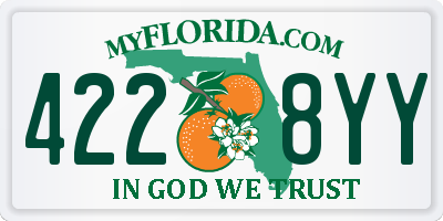 FL license plate 4228YY
