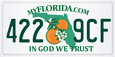 FL license plate 4229CF