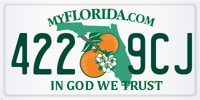 FL license plate 4229CJ