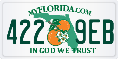 FL license plate 4229EB
