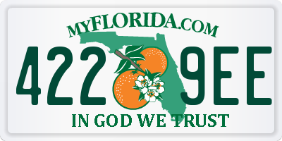FL license plate 4229EE