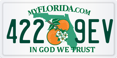 FL license plate 4229EV