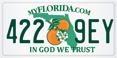 FL license plate 4229EY