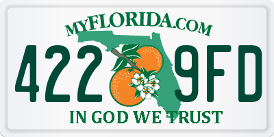 FL license plate 4229FD