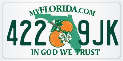 FL license plate 4229JK