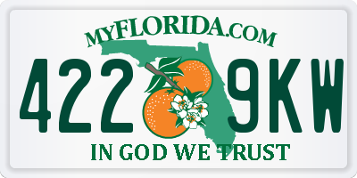 FL license plate 4229KW