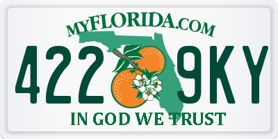 FL license plate 4229KY