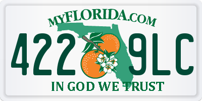 FL license plate 4229LC